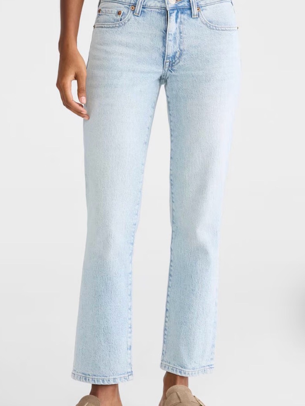 Aeropostale Light Blue Straight-Leg Women's Jeans